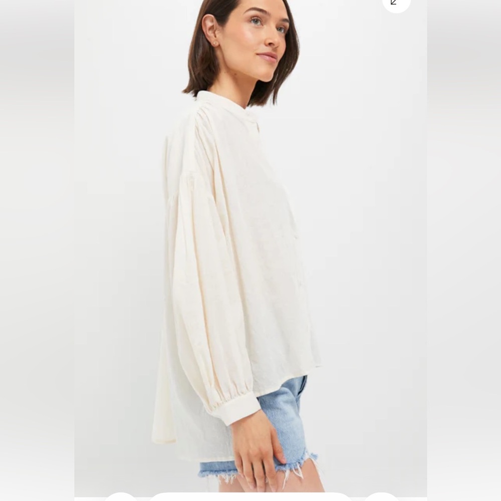 NWT ivory Juliette button down - Picture 2 of 3